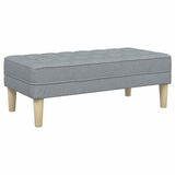Ensemble de Canapés 2 pcs Gris clair 173 x 131 x 67 cm tissu