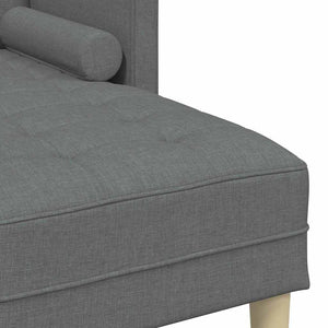 Ensemble de Canapés 2 pcs Gris foncé 173 x 131 x 67 cm tissu