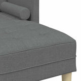 Ensemble de Canapés 2 pcs Gris foncé 173 x 131 x 67 cm tissu