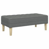 Ensemble de Canapés 2 pcs Gris foncé 173 x 131 x 67 cm tissu