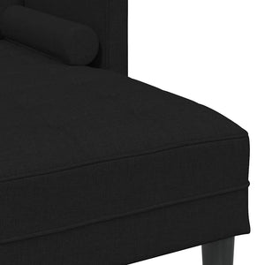 Ensemble de Canapés 2 pcs Noir 173 x 131 x 67 cm tissu