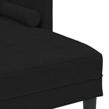 Ensemble de Canapés 2 pcs Noir 173 x 131 x 67 cm tissu