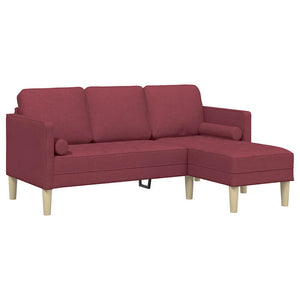 Ensemble de Canapés 2 pcs Rouge bordeaux 173 x 131 x 67 cm