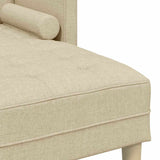 Ensemble de Canapés 2 pcs Crème 173 x 131 x 67 cm tissu