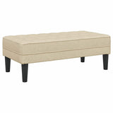 Ensemble de Canapés 2 pcs Crème 173 x 131 x 67 cm tissu