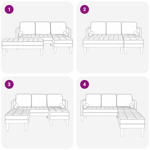 Ensemble de Canapés 2 pcs Crème 173 x 131 x 67 cm tissu
