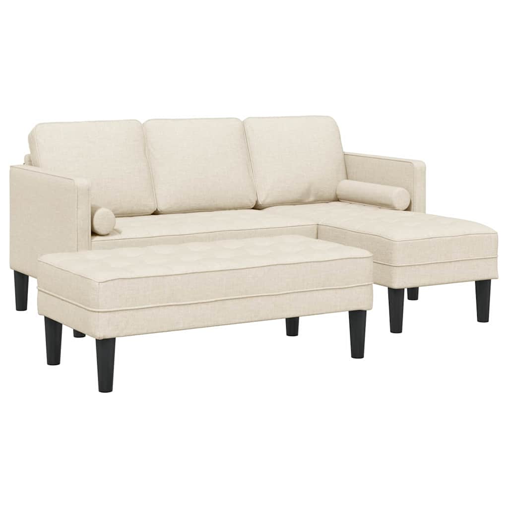 Ensemble de Canapés 2 pcs Lin 173 x 131 x 67 cm tissu