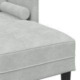 Ensemble de Canapés 2 pcs Gris clair 173 x 131 x 67 cm Velours