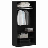 Armoire Chêne noir 100 x 50 x 200 cm Bois d'ingénierie