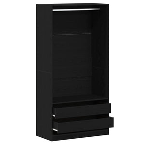 Armoire Chêne noir 100 x 50 x 200 cm Bois d'ingénierie