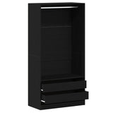 Armoire Chêne noir 100 x 50 x 200 cm Bois d'ingénierie