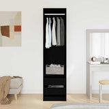 Armoire Chêne noir 50 x 50 x 200 cm Bois d'ingénierie