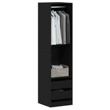 Armoire Chêne noir 50 x 50 x 200 cm Bois d'ingénierie