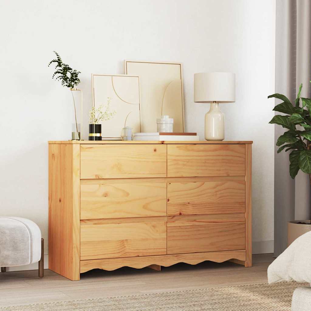 Commode Drammen Chêne 111 x 43 x 73,5 cm Bois de pin massif
