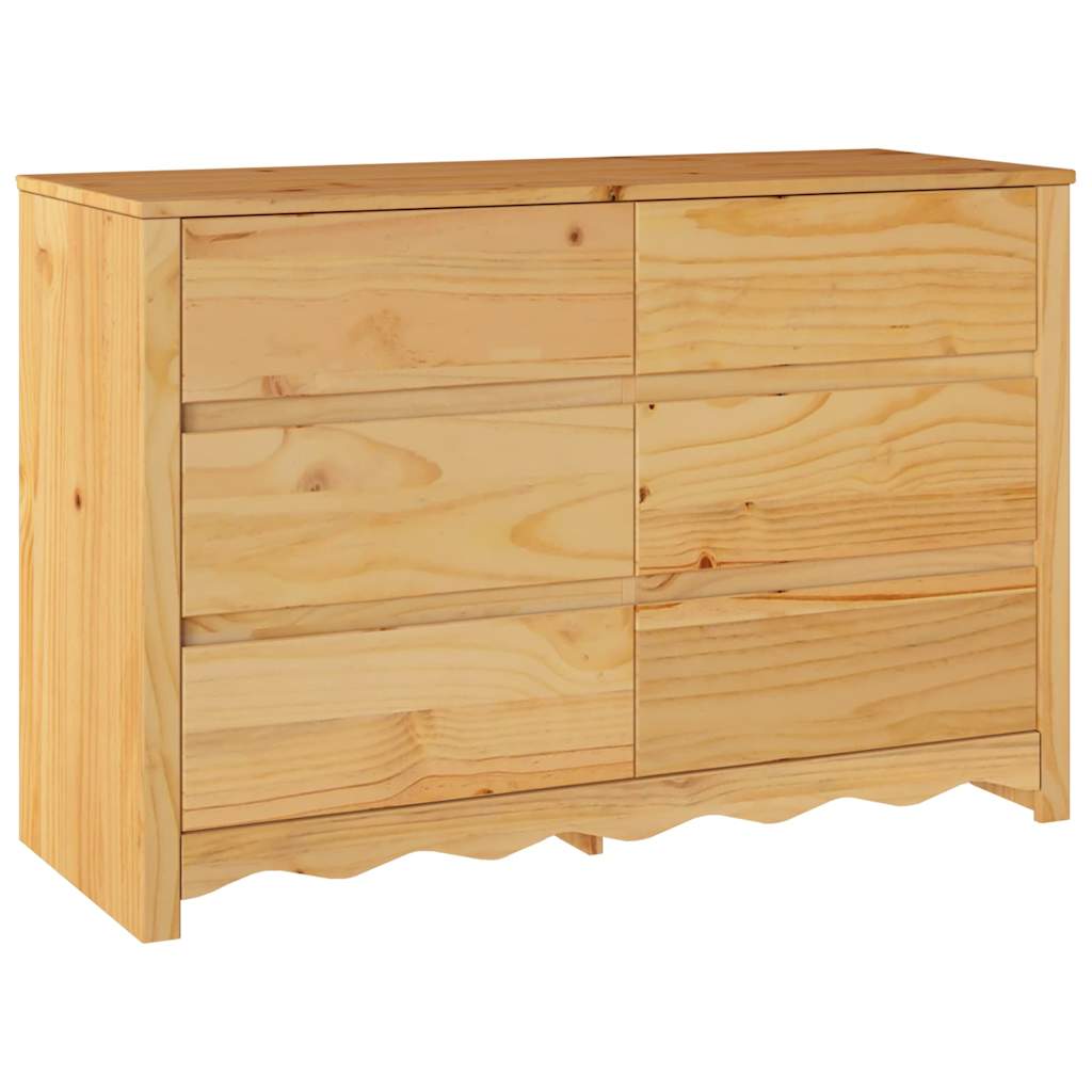 Commode Drammen Chêne 111 x 43 x 73,5 cm Bois de pin massif