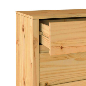 Commode Drammen Chêne 76,5 x 40 x 91 cm Bois de pin massif