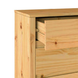 Commode Drammen Chêne 76,5 x 40 x 91 cm Bois de pin massif
