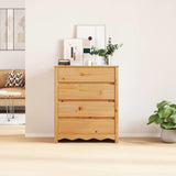 Commode Drammen Chêne 76,5 x 40 x 91 cm Bois de pin massif