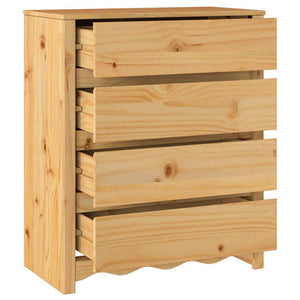 Commode Drammen Chêne 76,5 x 40 x 91 cm Bois de pin massif