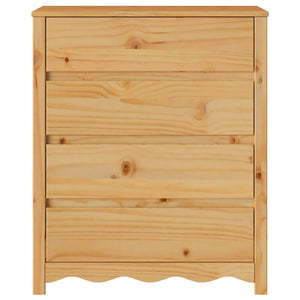 Commode Drammen Chêne 76,5 x 40 x 91 cm Bois de pin massif
