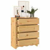 Commode Drammen Chêne 76,5 x 40 x 91 cm Bois de pin massif