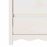 Commode Drammen Blanc 76,5 x 40 x 91 cm Bois de pin massif