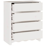 Commode Drammen Blanc 76,5 x 40 x 91 cm Bois de pin massif