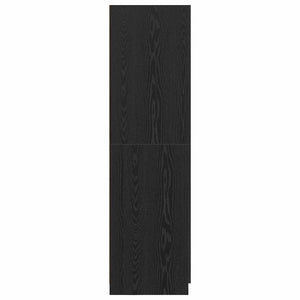 Armoire avec stockage Noir 80 x 51 x 180 cm Bois d'ingénierie