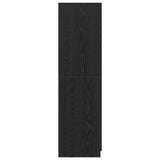 Armoire avec stockage Noir 80 x 51 x 180 cm Bois d'ingénierie