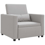 Canapé Lit Simple Gris nuage 90 x 165 x 87 cm tissu