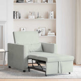 Canapé Lit Simple Gris clair 90 x 165 x 87 cm Velours