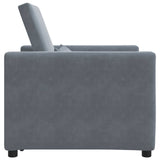 Canapé Lit Simple Gris foncé 90 x 165 x 87 cm Velours