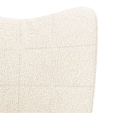 Fauteuil relaxant Crème 62 x 67 x 95.5 cm tissu