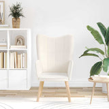 Fauteuil relaxant Crème 62 x 67 x 95.5 cm tissu
