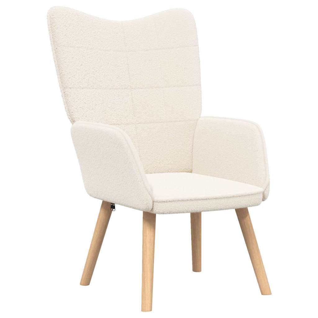 Fauteuil relaxant Crème 62 x 67 x 95.5 cm tissu