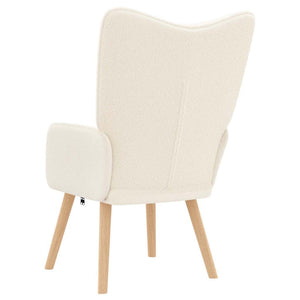 Fauteuil relaxant Crème 62 x 67 x 95.5 cm tissu