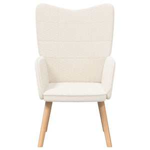 Fauteuil relaxant Crème 62 x 67 x 95.5 cm tissu
