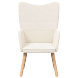 Fauteuil relaxant Crème 62 x 67 x 95.5 cm tissu