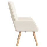 Fauteuil relaxant Crème 62 x 67 x 95.5 cm tissu