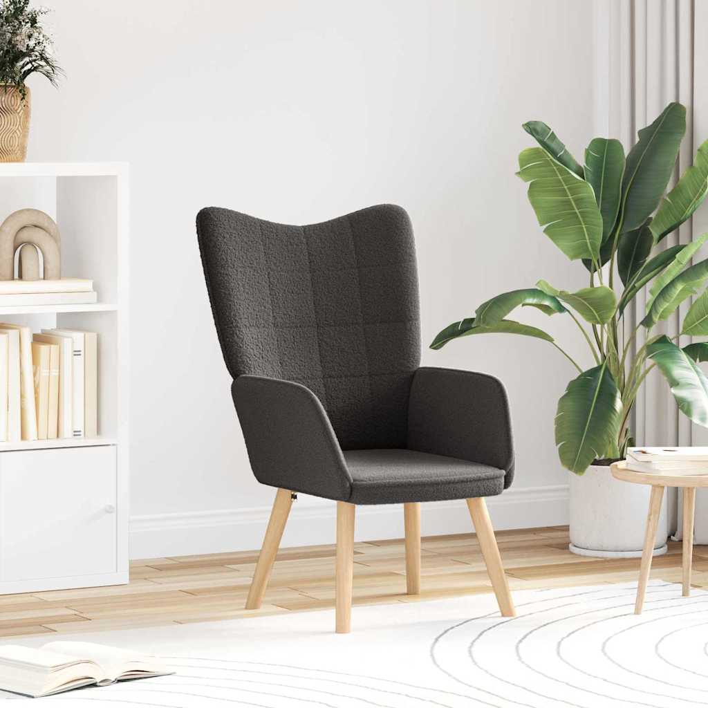 Fauteuil relaxant Gris foncé 62 x 67 x 95.5 cm tissu