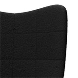 Fauteuil relaxant Noir 62 x 67 x 95.5 cm tissu