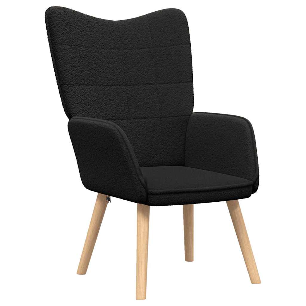 Fauteuil relaxant Noir 62 x 67 x 95.5 cm tissu