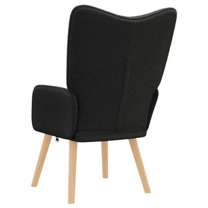 Fauteuil relaxant Noir 62 x 67 x 95.5 cm tissu