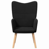 Fauteuil relaxant Noir 62 x 67 x 95.5 cm tissu