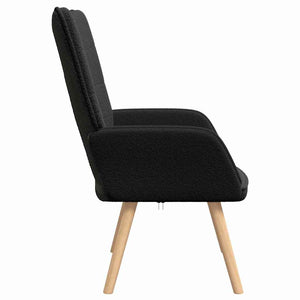 Fauteuil relaxant Noir 62 x 67 x 95.5 cm tissu