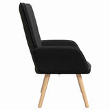Fauteuil relaxant Noir 62 x 67 x 95.5 cm tissu