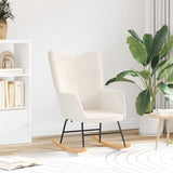 Fauteuil relaxant Crème 61 x 78 x 98 cm tissu
