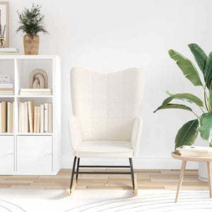 Fauteuil relaxant Crème 61 x 78 x 98 cm tissu