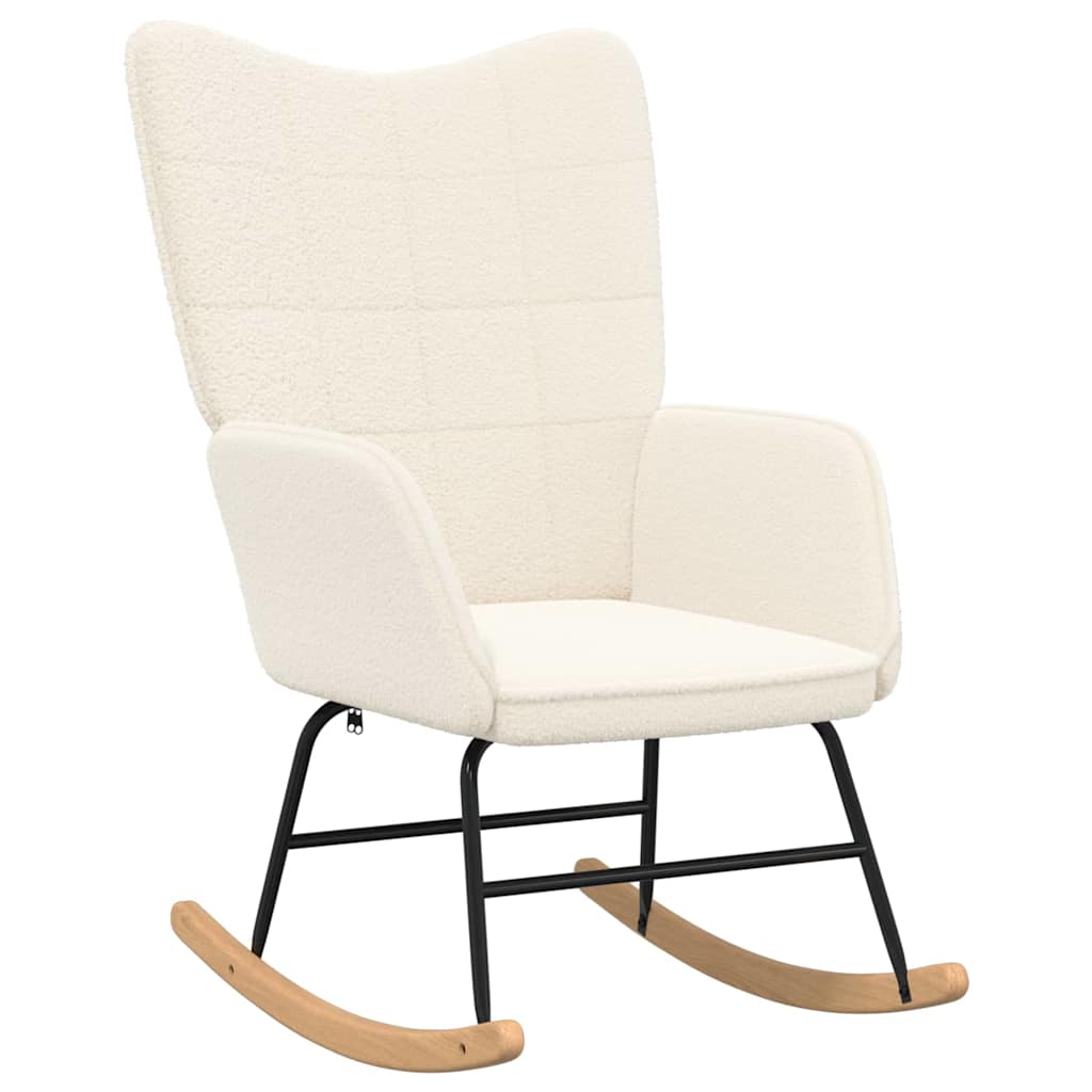 Fauteuil relaxant Crème 61 x 78 x 98 cm tissu