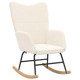 Fauteuil relaxant Crème 61 x 78 x 98 cm tissu